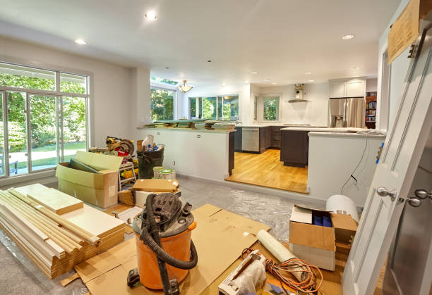 Professional Kitchen Flooring technician working in Hobart, WI